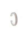 Anita Ko Single Row Diamond Ear Cuff In White Gold In Silver