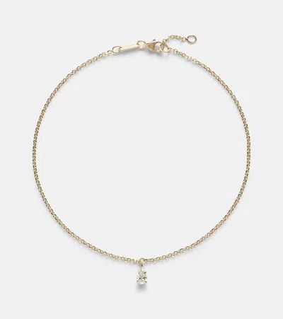 Anita Ko 18kt Gold Anklet With Diamond