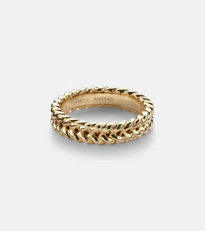 Anita Ko 18kt Gold Braided Ring