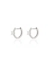 Anita Ko 18kt Gold Diamond-embellished Earrings In Silver