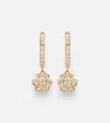 Anita Ko 18kt Gold Hoop Earrings With Diamonds In Gold
