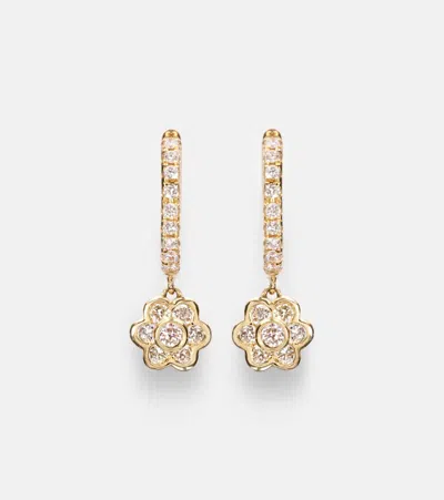 Anita Ko 18kt Gold Hoop Earrings With Diamonds