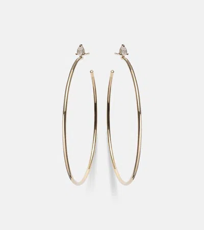 Anita Ko 18kt Gold Hoop Earrings With Diamonds