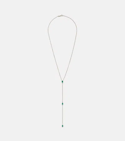 Anita Ko 18kt Gold Necklace With Emeralds