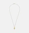 Anita Ko 18kt Gold Pendant Necklace With Emeralds In Gold
