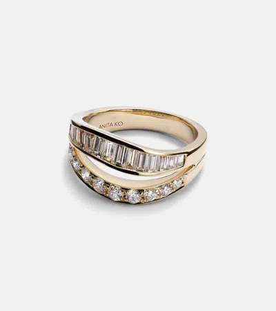 Anita Ko 18kt Gold Ring With Diamonds