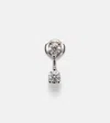 Anita Ko 18kt Gold Single Orbit Earring With Diamonds In Silver