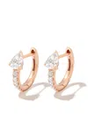 Anita Ko 18k Rose Gold Bobbi Diamond Hoop Earrings In 粉色