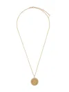 Anita Ko 18kt Rose Gold Sagittarius Zodiac Diamond Coin Necklace In Gold