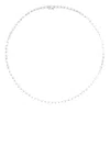 Anita Ko 18kt White Gold Baguette Diamond Choker Necklace In Silber