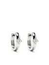 Anita Ko 18kt White Gold Diamond Huggie Earrings In Silber