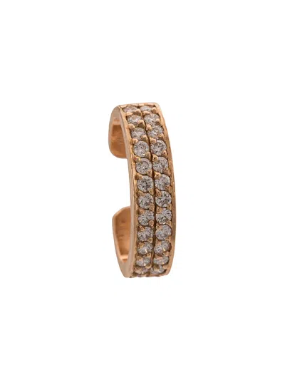 Anita Ko 18kt White Gold Double Row Diamond Ear Cuff