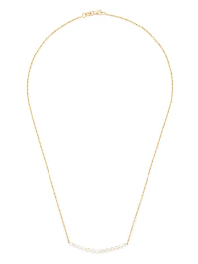 Anita Ko 18kt Yellow Gold Crescent Diamond Necklace In 金色