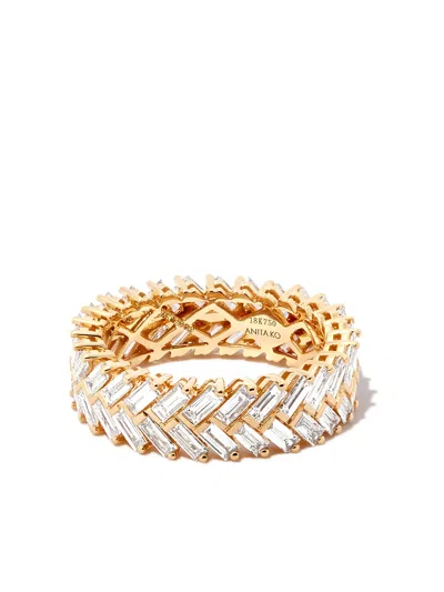 Anita Ko 18k Yellow Gold Diamond Ring