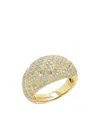 Anita Ko 18k Yellow Gold Domed Diamond Ring In Gold