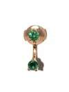 Anita Ko 18kt Yellow Gold Orbit Emerald Single Earring In Gold