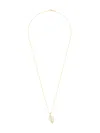 Anita Ko 18kt Yellow Gold Baguette Diamond Palm Leaf Necklace In Gold