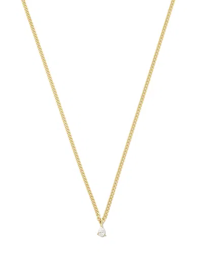 Anita Ko 18kt Yellow Gold Small Diamond Chain-link Necklace In 金色