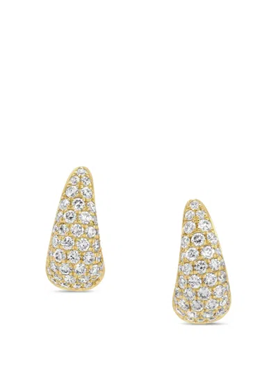 Anita Ko Baby Claw Diamond Earrings In White