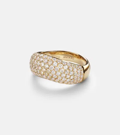 Anita Ko Celeste 18kt Gold Ring With Diamonds
