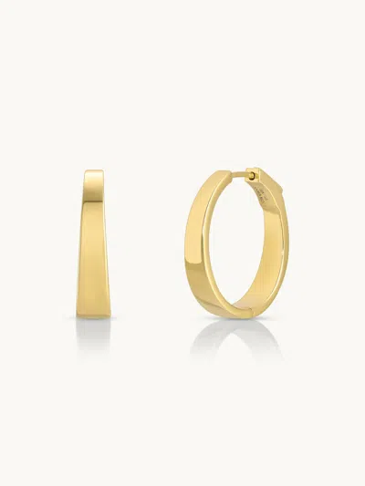 Anita Ko Classic Meryl Hoops 18k Yellow Gold / White Diamond