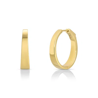 Anita Ko Classic Meryl Hoops Earring In 18k Yellow Gold,white Diamond