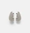 Anita Ko Claw 18kt White Gold Earrings With Diamonds In Silver