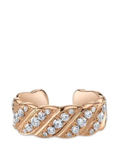 Anita Ko Diamond Braid Earrings In Pink