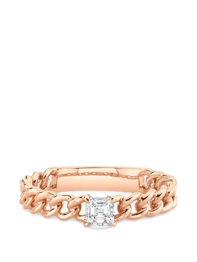 Anita Ko Diamond Chain-link Ring In Neutral