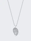 Anita Ko Diamond Palm Leaf Necklace In 18k White Gold