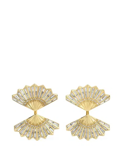 Anita Ko Fan Diamond Earrings In Purple