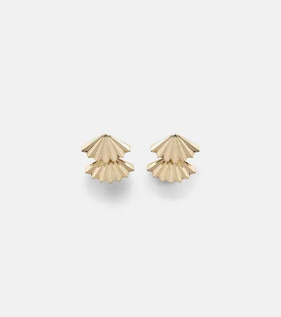 Anita Ko Fan Large 18kt Gold Earrings