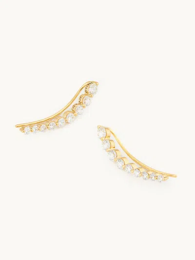 Anita Ko Floating Diamond Earring Yellow Gold