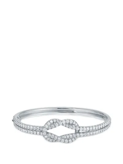 Anita Ko Knot Diamond Bracelet In Metallic