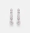 Anita Ko Melrose 18kt White Gold Huggie Earrings With Diamonds In Metallic