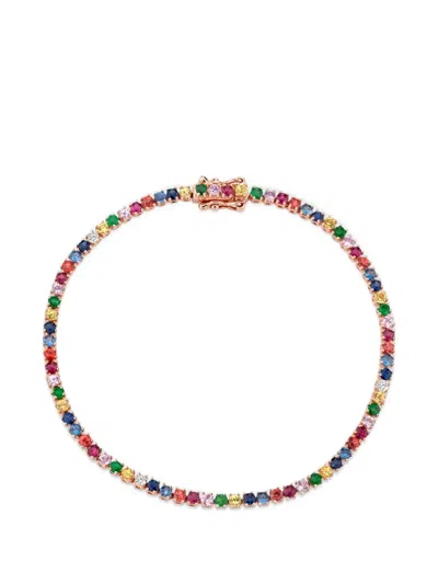 Anita Ko Small Multi-sapphire And Diamond Hepburn Bracelet