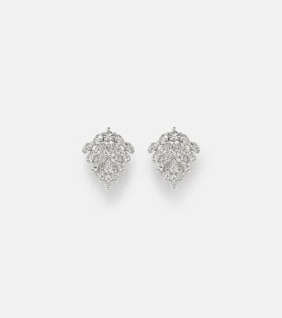 Anita Ko Nowflake 18kt White Gold (750/1000) Earrings With Diamonds In Silver