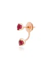 Anita Ko Orbit 18kt Rose Gold Ruby Earring In Gold