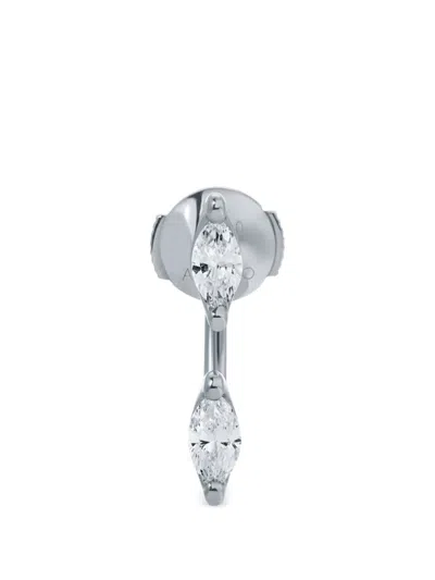 Anita Ko Orbit Marquise Diamond Earrings In Silver