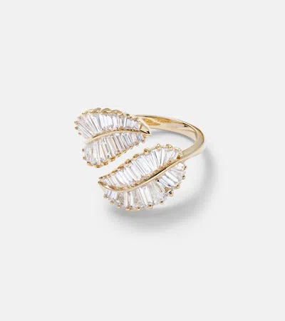 Anita Ko Ring Palm Leaf Classic Aus 18kt Gelbgold Mit Diamanten In Gold