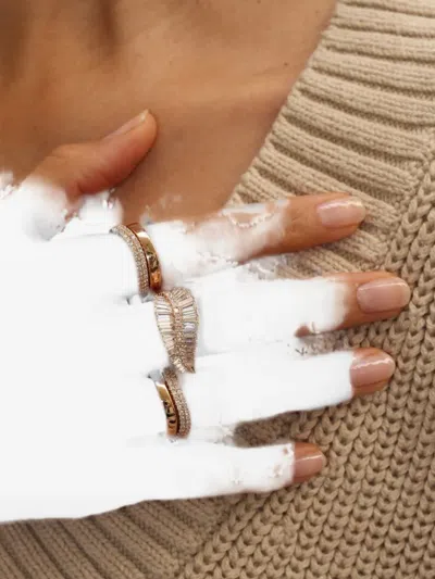 Anita Ko Palm Leaf Diamond Ring In Gold