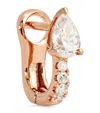 Anita Ko Rose Gold And Diamond Huggie Earrings In Rose Gold
