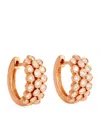 Anita Ko Rose Gold And Diamond Huggy Earrings In Rose Gold
