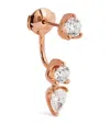 Anita Ko Rose Gold And Diamond Orbit Single Earring In Gold