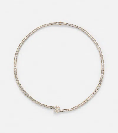 Anita Ko Saturn 18kt Gold Choker With Diamonds