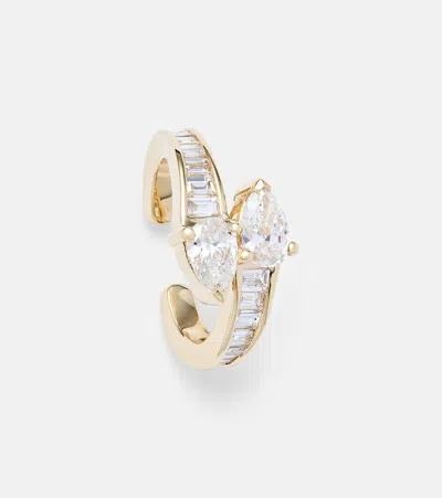 Anita Ko Saturn 18kt Gold Ear Cuff With Diamonds