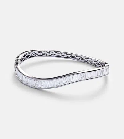 Anita Ko Saturn 18kt White Gold Bracelet With Diamonds In Silver