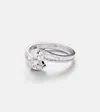 Anita Ko Saturn 18kt White Gold Ring With Diamonds In Silver