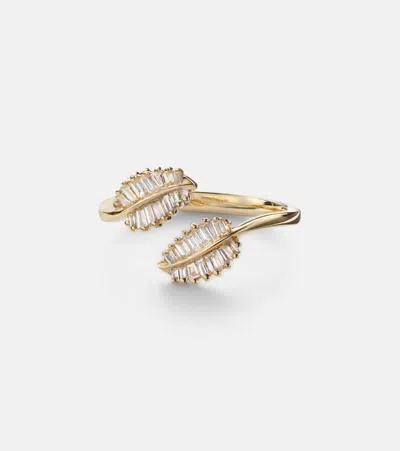 Anita Ko Small 18kt Gold Ring With Diamonds
