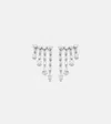 Anita Ko Small 18kt White Gold Drop Earrings With Diamonds In Silver